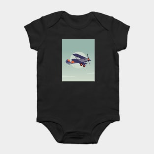 Minimalism Vintage Plane Baby Bodysuit